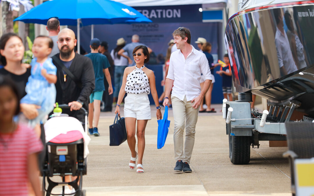 The boardwalk at The Thailand International Boat Show