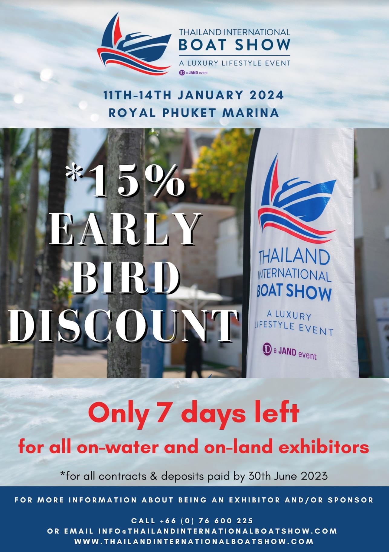 Thailand International Boat Show - Early Bird Offer