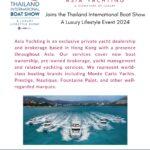 Asia Yachting Joins the Thailand International Boat Show A Luxury Lifestyle Event 2024