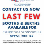 Last Few Booths & Berths Available at The Thailand International Boat Show a Luxury Lifestyle Event 2024