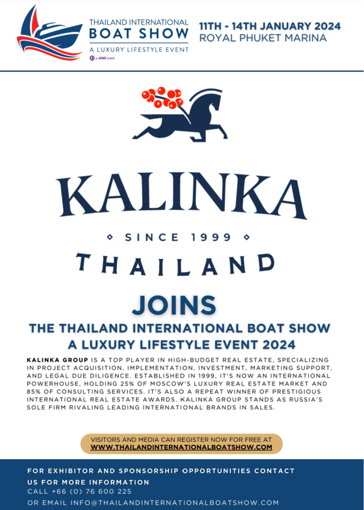 Kalinka Thailand Joins The Thailand International Boat Show A Luxury Lifestyle Event 2024