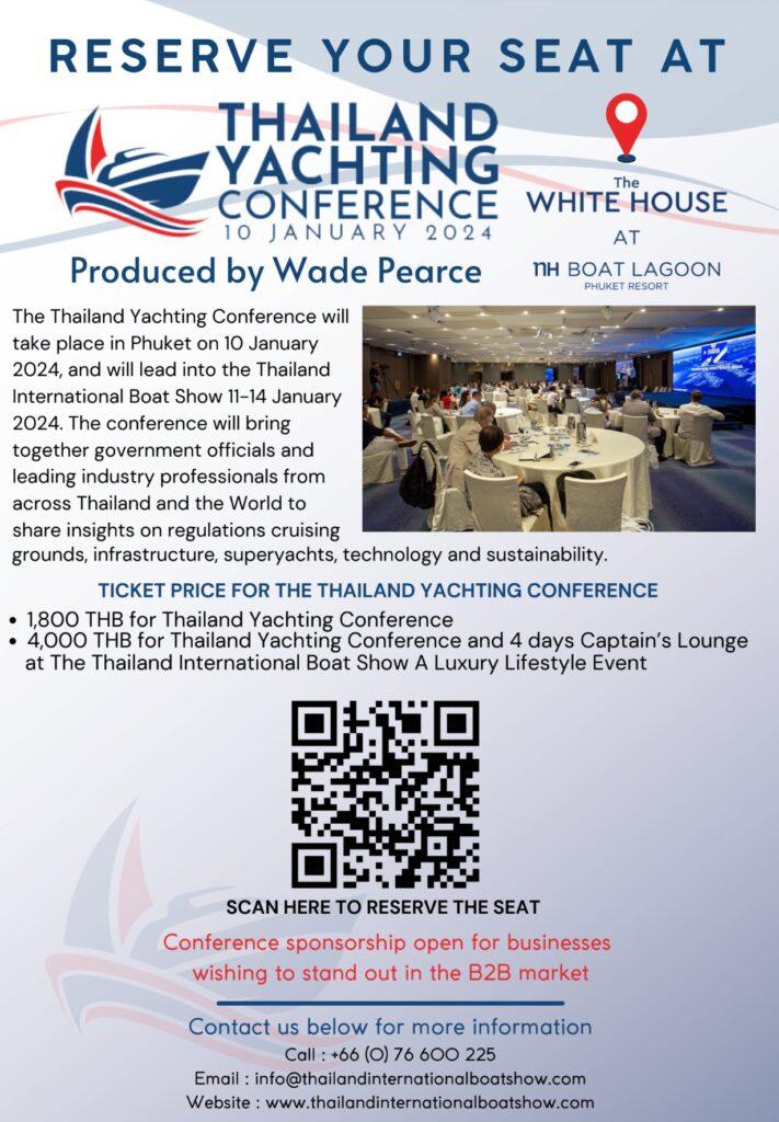 Reserve your seat at the Thailand Yachting Conference part of Thailand International Boat Show 2024