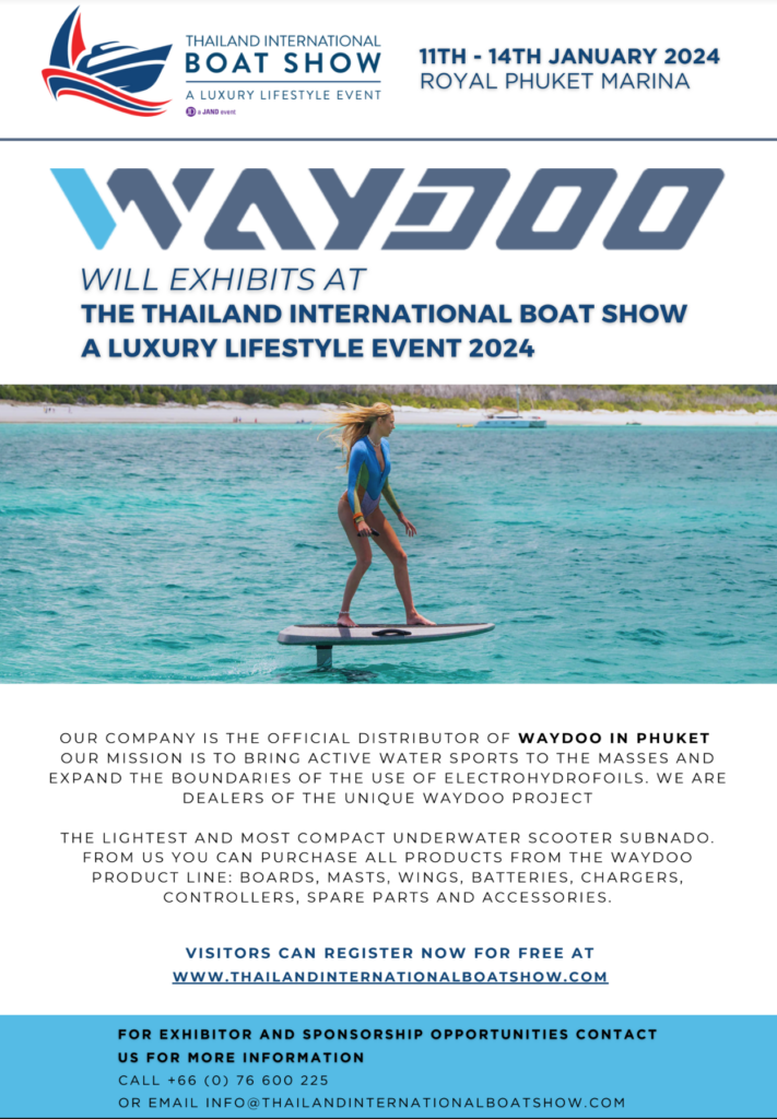 Waydoo will Exhibit at The Thailand International Boat Show A Luxury Lifestyle Event 2024