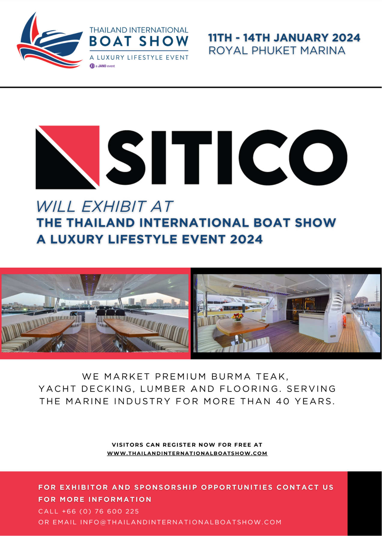 SITICO will Exhibit at The Thailand International Boat Show A Luxury Lifestyle Event 2024