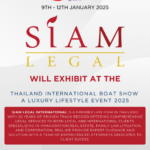 Siam Legal to Exhibit at The Thailand International Boat Show 2025